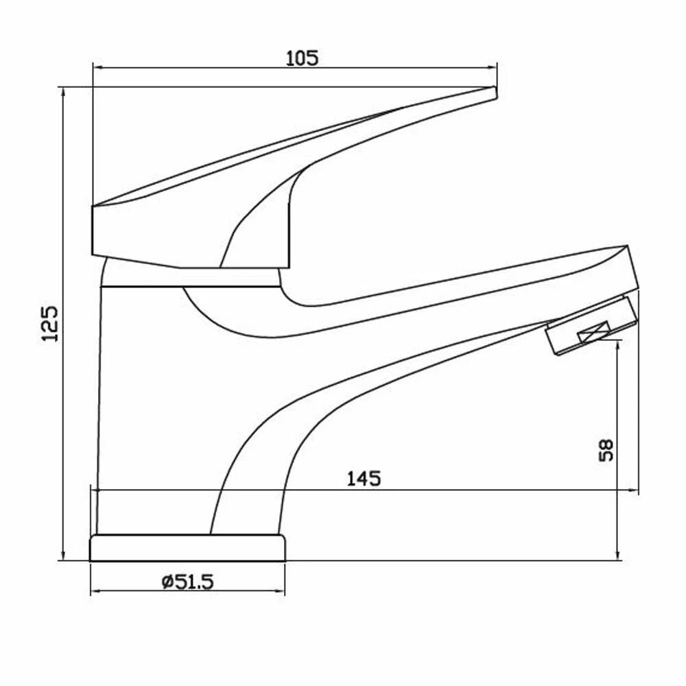 Schütte Waschtischarmatur Porto Chrom – Bild 3