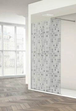 Profiltek Dekordusche FIXED ONE OT Duschwand 8mm Tiles