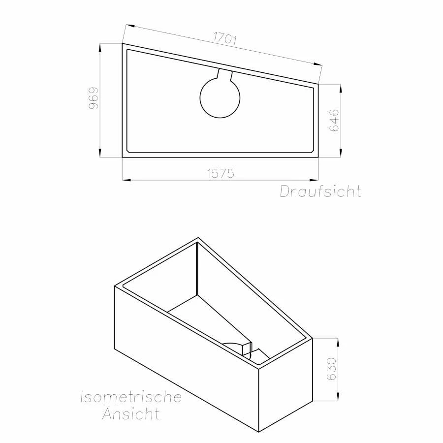 Ottofond Wannenträger Für Raumsparwanne Galia I A, 160 Cm – Bild 2