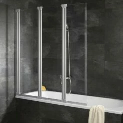 Schulte Badewannenfaltwand 1300 Mm 3-teilig