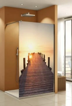 Profiltek Dekordusche FIXED ONE Duschwand 8 Mm Motiv Stille