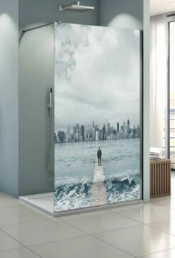 Profiltek Dekordusche FIXED ONE OT Duschwand 8 Mm Motiv Horizont