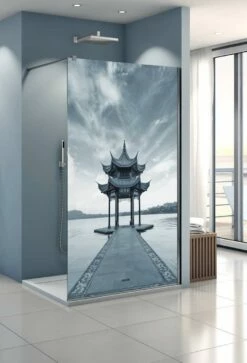 Profiltek Dekordusche FIXED ONE OT Duschwand 8 Mm Motiv Asien