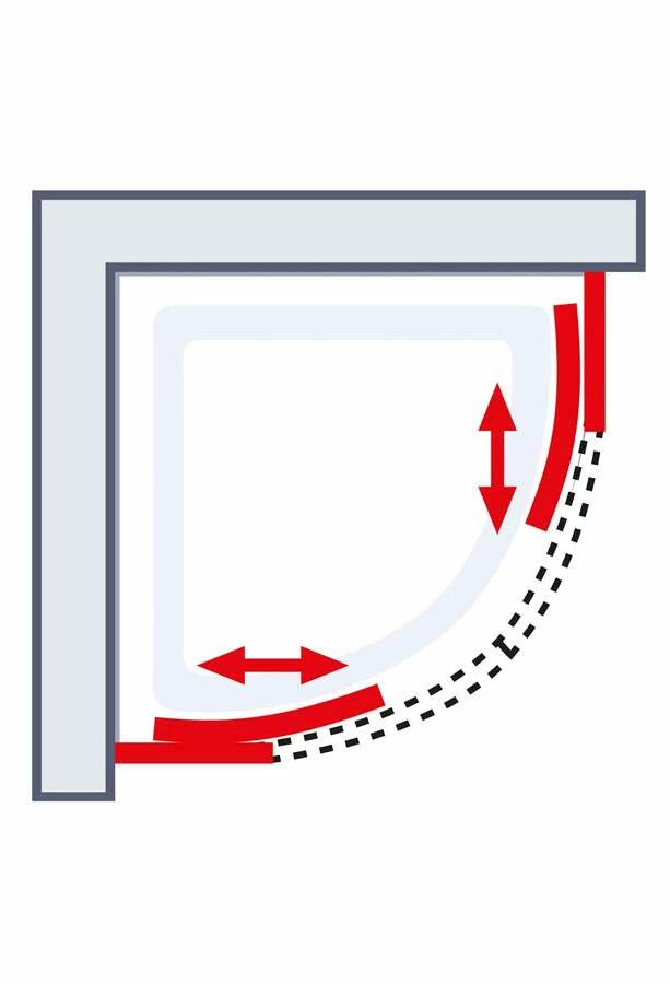 Schulte Kristall Trend Runddusche II 4-teilig – Bild 5