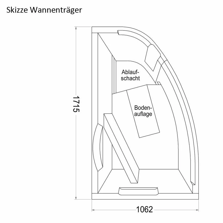 Ottofond Raumsparbadewanne Loredana B 175 X 110 Pergamon – Bild 3