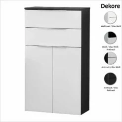 Fackelmann Badschrank Hochschrank Kara 60 Cm 2T2S