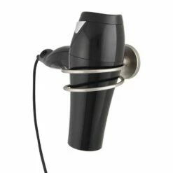 Fackelmann Fusion Haartrockner-Halter Edelstahl Gebürstet