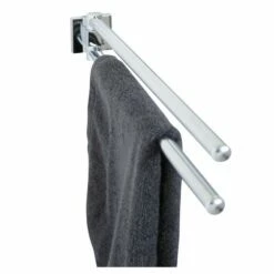Fackelmann Mare Handtuch-Stange Doppelt Chrom Glänzend