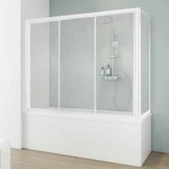 Schulte Kristall Trend Gleittür Auf Badewanne 3-teilig