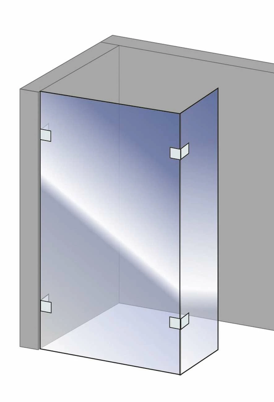 Schulte Davita Duschwand Walk In Mit Festem Nebenteil 8 Mm – Bild 3