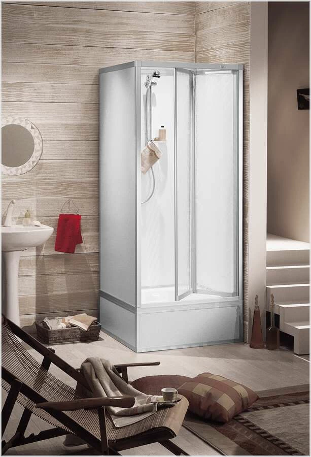 Roth Komplettdusche Falttür Mit Boiler Und Automatikpumpe 90x90