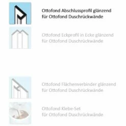 Ottofond Abschlussprofil Glänzend Für Ottofond Duschrückwände