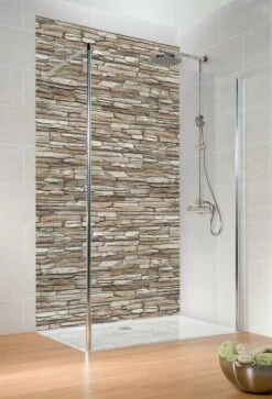 Ottofond Duschrückwand Sani Wall Steinwall Beige 1200 X 2500 Mm