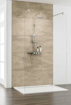 Schulte MasterClass Duschwand Walk In Freistehend 8 Mm