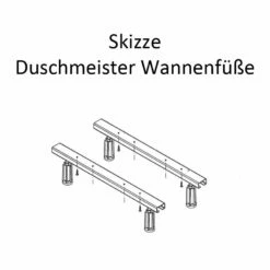 Duschmeister Badewannenfüße Für Duschmeister Badewannen