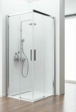 Schulte Kristall/Trend Eckeinstieg II 4-teilig Barrierefrei 8 Mm