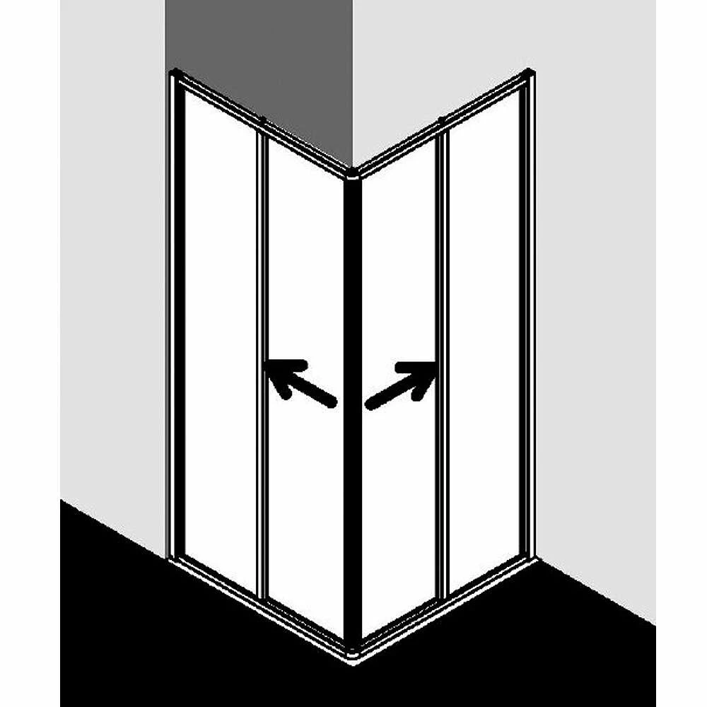 Kermi Ibiza 2000 Eckeinstieg 2-tlg Gleittür Express – Bild 5