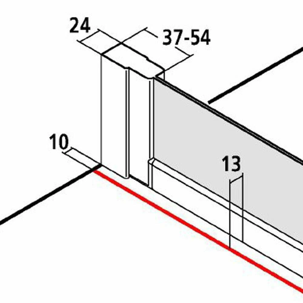 Kermi Nova 2000 Drehtür An Festteil Für Seitenwand – Bild 4