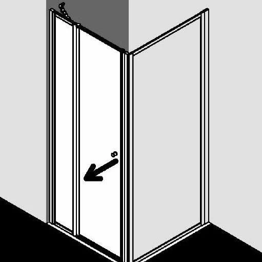 Kermi Nova 2000 Drehtür An Festteil Für Seitenwand – Bild 5