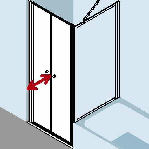 Kermi Nova 2000 Pendeltür F. Nische Oder F. SW Kurz – Bild 6