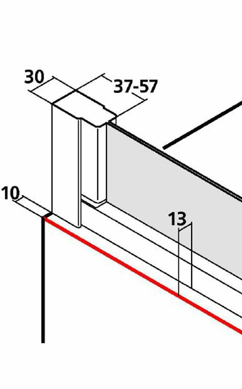 Kermi Nova 2000 Gleittür 2-tlg An Festteil Für Seitenwand – Bild 5