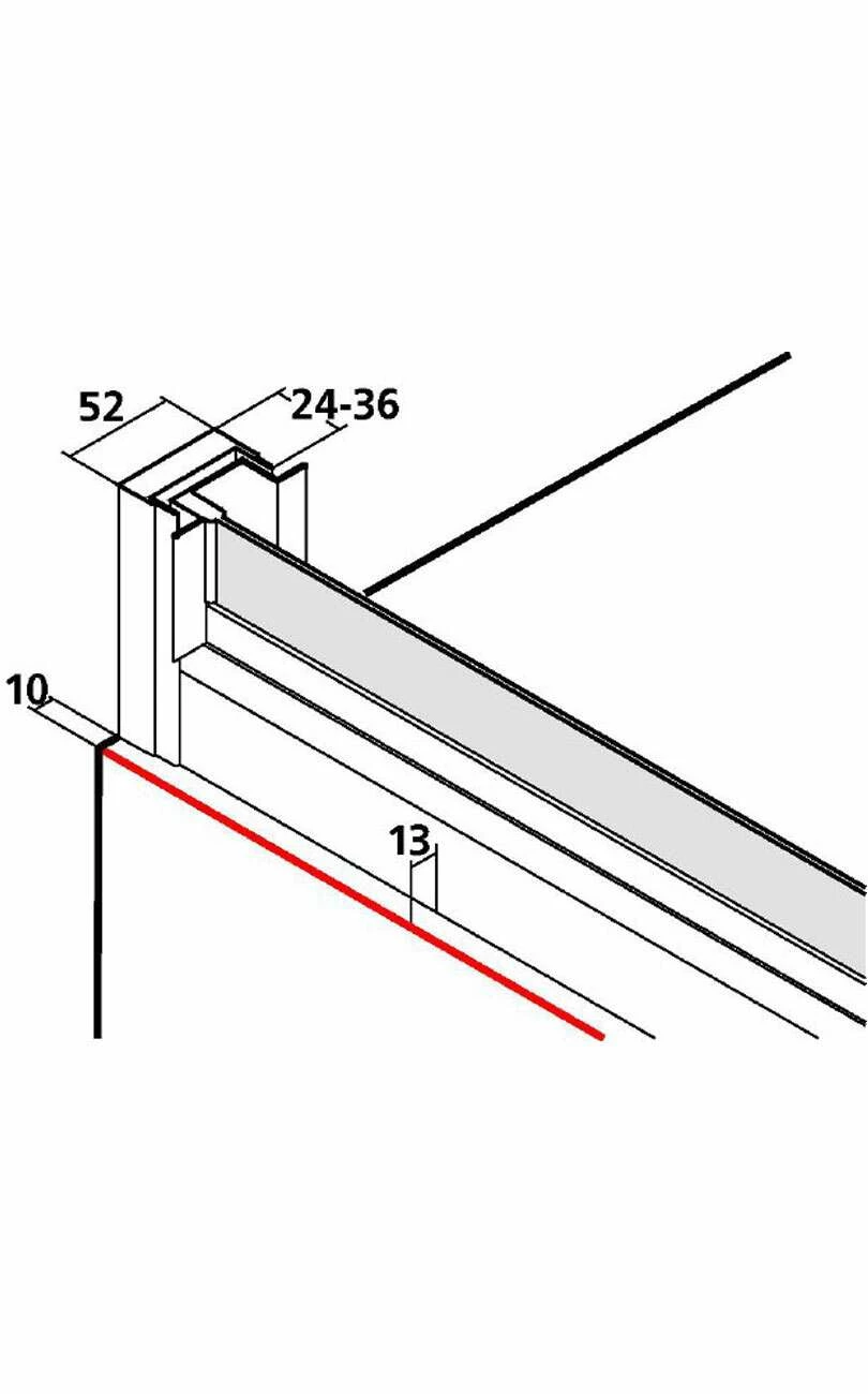 Kermi Nova 2000 Gleittür 3-tlg Für Seitenwand – Bild 6