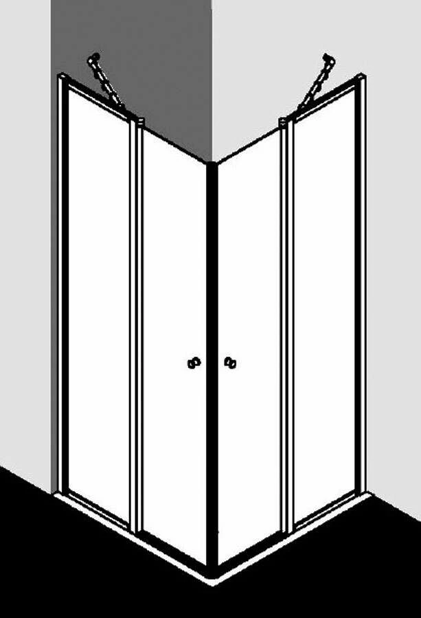 Kermi Nova 2000 Eckeinstieg Mit Pendeltüren An Festteilen – Bild 4