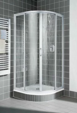 Kermi Nova 2000 Runddusche Mit Gleittüren Asym.