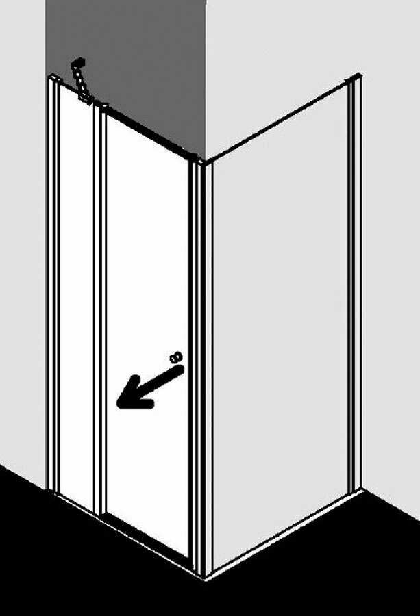 Kermi Ibiza 2000 Drehtür An Festteil Für Seitenwand – Bild 5