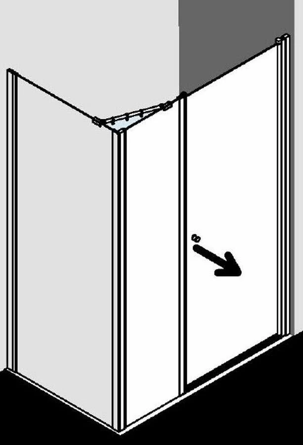 Kermi Ibiza 2000 Drehtür U. Festteil Für Nische Od. SW Kurz – Bild 5