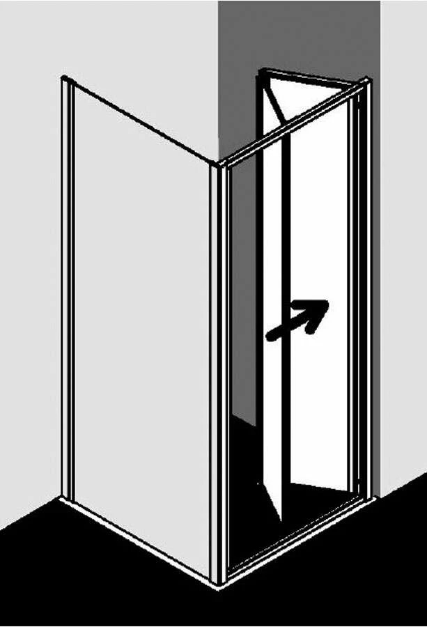 Kermi Ibiza 2000 Falttür Für Seitenwand – Bild 2