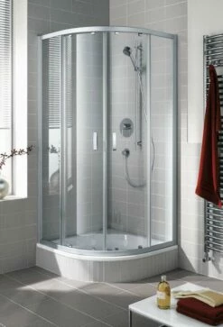 Kermi Ibiza 2000 Runddusche Mit Gleittüren Asym.