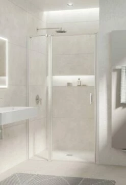 Kermi Liga Pendeltür 1-flg An Festteil F. Nische Od. SW Kurz