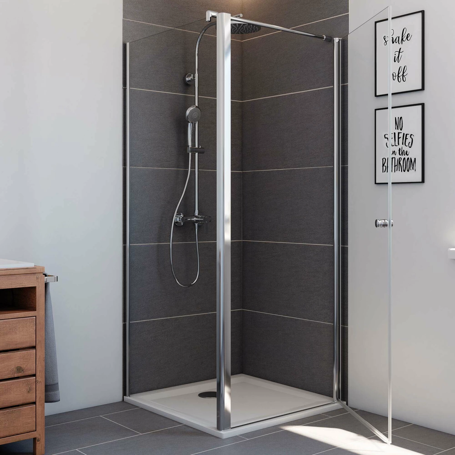 Breuer ELANA 6 Drehtür Für Gleichhohe Seitenwand – Bild 5