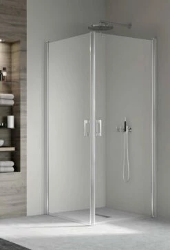 Kermi Liga Eckeinstieg Mit 1-flügeligen Pendeltüren