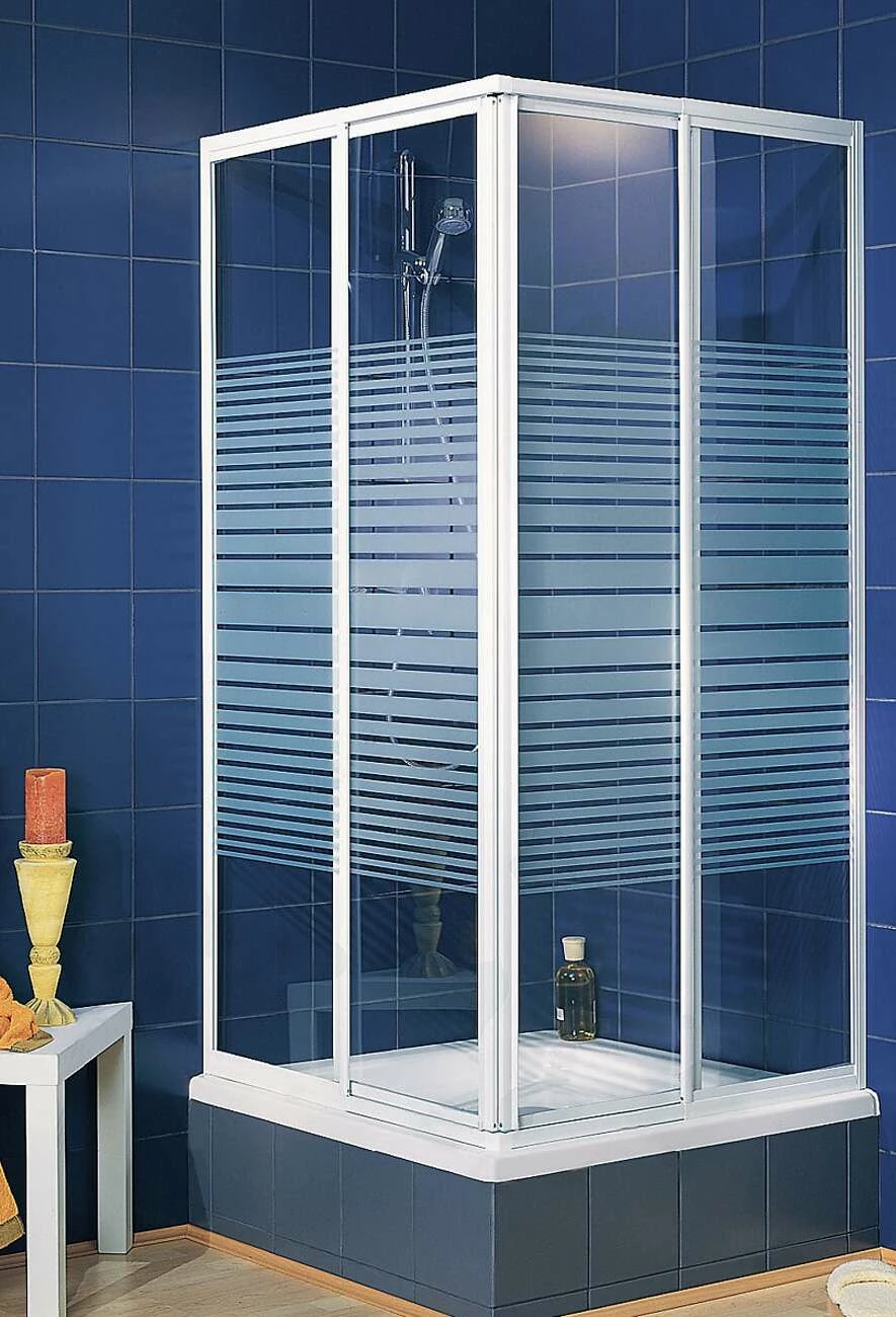 Schulte Sunny Eckeinstieg Variabel Dekor Querstreifen 1750 Mm – Bild 3