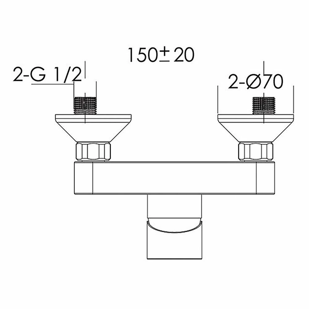 Duschmeister Brausearmatur Chicago Chrom – Bild 3