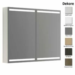 Dansani Delta Spiegelschrank Mit LED-Beleuchtung 2T 100 Cm