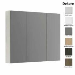 Dansani Delta Spiegelschrank Mit Lichtregler 3T 100 Cm