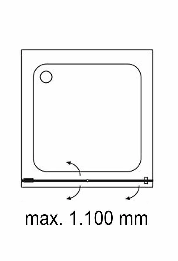 Schulte Davita Drehfalttür In Nische 8 Mm – Bild 4