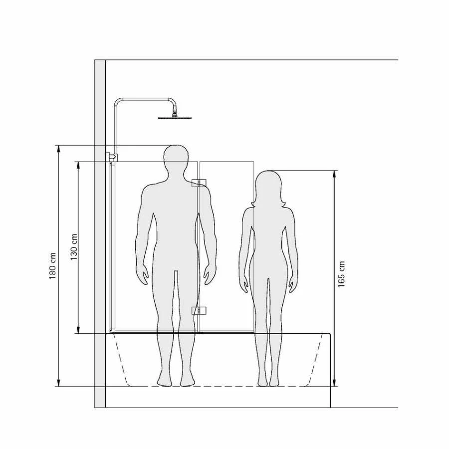 Schulte Einfach Ohne Bohren Badewannenaufsatz 130 1-teilig – Bild 3
