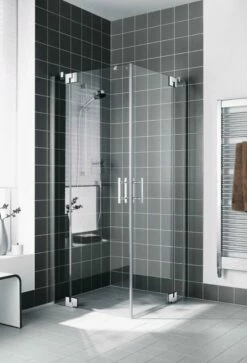 Kermi Filia XP U-Kabine Mit Eckeinstieg Pendeltüren