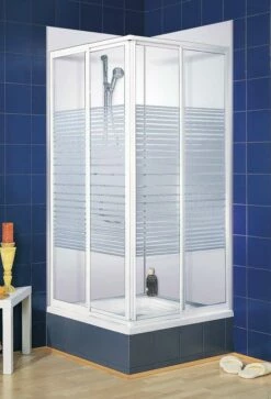 Schulte Sunny Komplett-Set Eckeinstieg Weiß Mit Duschrückwänden Und Profilen