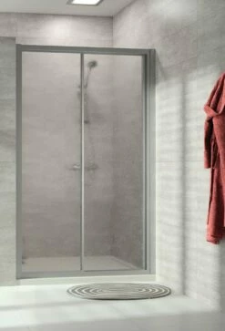 Hüppe Alpha 2 Gleittür 1-teilig Für Nische Mit F. Segment Oder Für SW