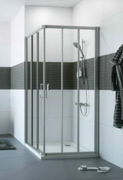 Hüppe Classics 2 Gleittüreckeinstieg Dusche 3-teilig Duschkabine 1900