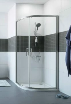 Hüppe Classics 2 Runddusche Viertelkreis Gleittür 2000 Radius 500