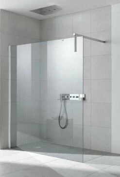 Kermi Walk-In XS Duschwand WALL Mit Wandstütze Und Wandprofil