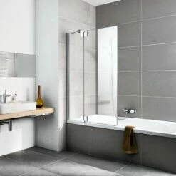 Kermi Pasa XP Badewannenaufsatz Mit Pendelflügel An Festteil