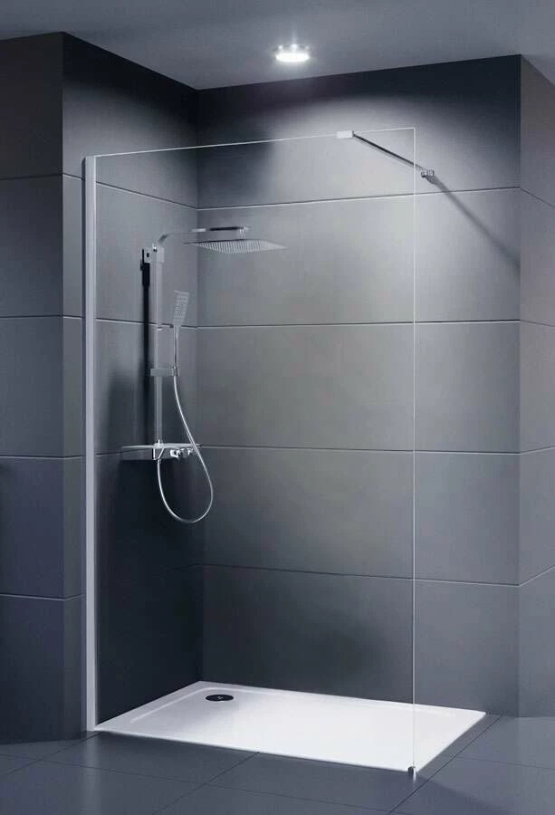 Dusar Walk In Palladium Neo 8 Mm Duschwand 100x200 Cm Nano-Clean-Beschichtung