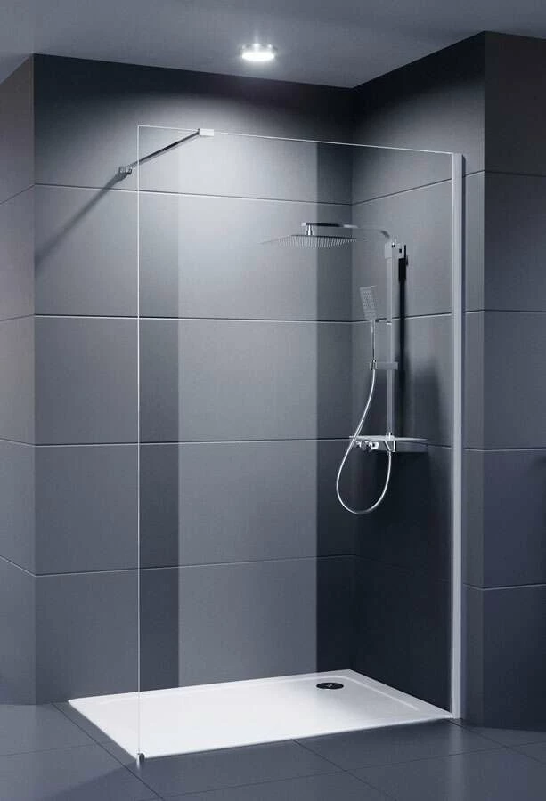 Dusar Walk In Palladium Neo 8 Mm Duschwand 100x200 Cm Nano-Clean-Beschichtung – Bild 5